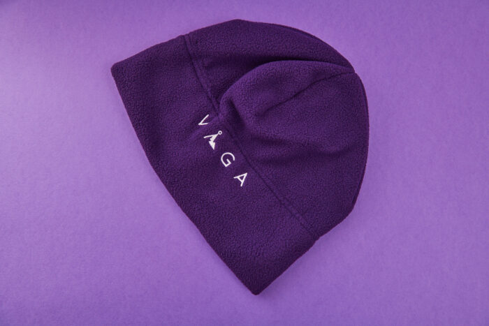 Vaga Fleece Beanie Purple Flat