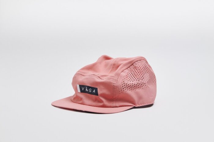 VAGA Feather Racing Cap - Peach / Navy Blue - Image 2